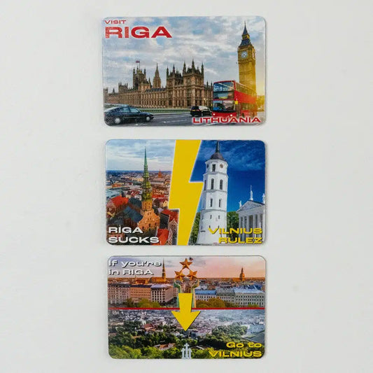 Magnet set "Riga/Vilnius", 3 pcs.